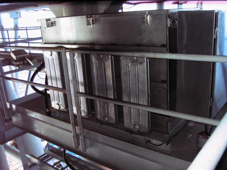 Photograph of Stainless-Steel oil cooling heat exchangers